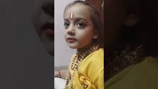 manya ne liya Krishna ji ka roop minivlog Krishna chathiviralvideo [upl. by Aluk649]