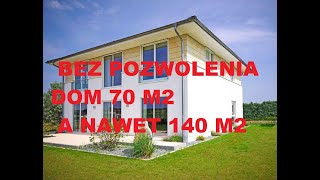 Dom 140 m2 bez pozwolenia na zgłoszenie [upl. by Albright]