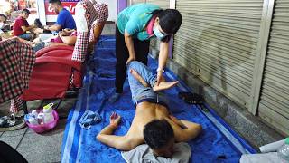 4 Late Night THAI STREET MASSAGE for Feet amp Back Pain Relief [upl. by Tamqrah]