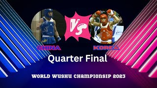 65 kg  China vs Korea  World wushu championship 2023  wushu sanda fights iwufwushu [upl. by Concordia]