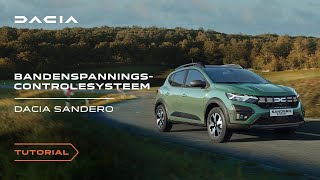 Dacia Sandero Stepway Bandenspanningscontrolesysteem gebruiken  NL [upl. by Field]