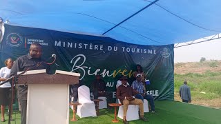 LE DG SYMPHORIEN NTUMBA ACCUEIL LE NOUVEAU MIN DU TOURISME DANS LE SITE TOURISTIQUE DE LA NSELE [upl. by Ellenhoj335]