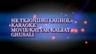 Tejonidhi laghol Karaoke [upl. by Airamalegna]