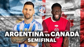 EN VIVO 🔴 ARGENTINA vs CANADÁ  Copa América  Semifinal  Vivilo en TyC Sports [upl. by Benny521]