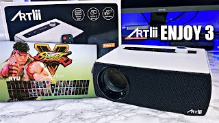 ARTLII Enjoy 3 Projector  Powerful Home Cinema Projector  Massive 200quot PS4  XBOX Gaming [upl. by Converse]