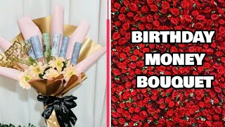 Cara membuat Bouquet Harijadi simple dan mudah  how to make birthday bouquetbirthdaybouquet diy [upl. by Ramak]