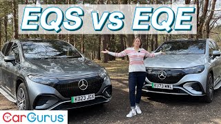 Mercedes EQS SUV vs EQE SUV Best of the Benz [upl. by Cariotta]