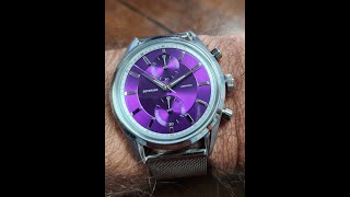 Detomaso Armonia Chronograph Purple Dial unboxing [upl. by Mcwherter]