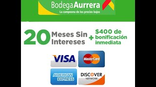 Como comprar a Meses Sin Intereses en Bodega Aurrera 2024 [upl. by Athalee]