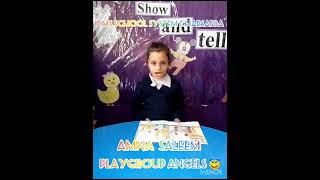 Show and Tell  Play Group angels  ICMS Charsadda [upl. by Patsis]