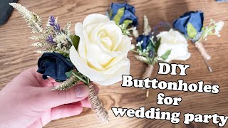 DIY Artificial Buttonholes  How To DIY [upl. by My869]