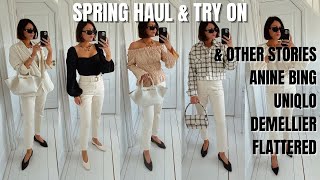 NEW IN SPRING HAUL AND TRYON  amp OTHER STORIES ANINE BING UNIQLO DEMELLIER FLATTERED [upl. by Ted]