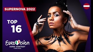 Eurovision 2022  Latvia 🇱🇻  Supernova  Top 16 [upl. by Pampuch]