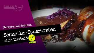 Sauerbraten ♥ Schnellster Weihnachtsbraten [upl. by Carree647]