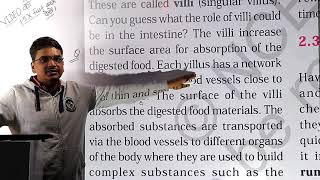 class 7 human digestive system part 6  small intestine absorption  assimilation definition [upl. by Asiuqram]