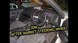 SKYLINE R33 GETS A NARDI DEEP DISH STEERING WHEEL [upl. by Reichel768]