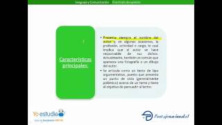 El artículo de opinión o columna [upl. by Atniuqal123]