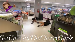 CHERRY GURL NYLA amp CHERRY GURL DALLAS HAD A BIG FALL AT GIANT CRAZY amp FUNNY😱🤣 [upl. by Phaedra]