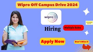 Wipro Off Campus 2024  Data analyst Python Developer Associate role [upl. by Renate]