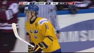 IIHF World U20 Championship 2013 Latvia  Sweden [upl. by Eibob]