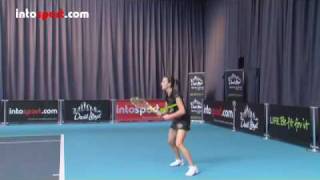 Tennis Topspin Forehand Technique [upl. by Nellac]