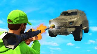 EXTREME 300MPH CARS vs RPGs GTA 5 Funny Moments [upl. by Lissy872]