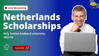 Study In Europe With €2 Apply Now  Netherlands Radboud University Full Tuition Scholarships Program [upl. by Haakon]