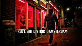 Amsterdam Late Night Walk Visit the Red Light District  4k  3D Sound [upl. by Euqinim]