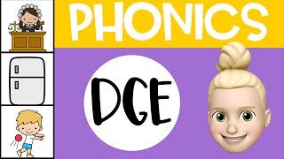 DGE Sound  DGE Trigraph  Phonics for Kids [upl. by Milan]