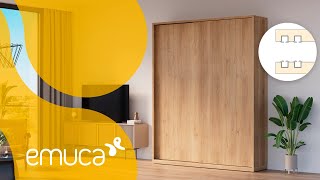 How to fit sliding doors on Flow 2 sliding wardrobes RECESSED  Emuca [upl. by Eelrebmik]