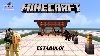 MINECRAFT Como fazer um ESTÃBULO simples no minecraft [upl. by Three]