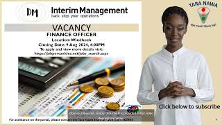 💸👨‍💼Vacancy DM Interim Management Finance Officer Closing Date 9 Aug 2024 [upl. by Gaither]