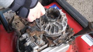 HOW TO Gap a Coil  Magneto on a BRIGGS and STRATTON LAWNMOWER Engine ALL Models [upl. by Eugenle]