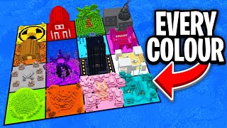 I Built a Base for EVERY COLOUR in Minecraft Hardcore [upl. by Akym]