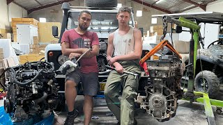 Land Rover Defender 24 Puma Engine Replacement [upl. by Viscardi]