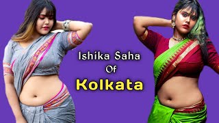 Ishika Saha Saree Bong  Super Indian Model  Instagram Star Name Age Biography  Bk Etc [upl. by Odoric]