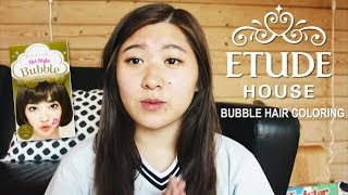 Etude House Bubble Hair Coloring Khaki Brown review [upl. by Torray]