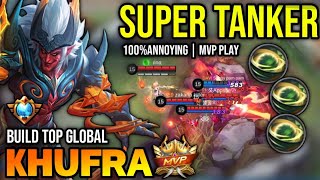 KHUFRA BEST BUILD 2023  TOP GLOBAL KHUFRA GAMEPLAY  MOBILE LEGENDS✓ [upl. by Treborsemaj]