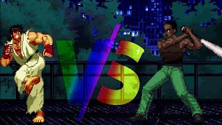 Shin Ryu VS quotCJquot Carl Johnson Mugen StreetFighter VS Grand Theft Auto [upl. by Otrebilif93]