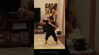 SUPER KID Baby Bruce Lee Ryusei Imai 4  Rewinding [upl. by Aitsirk694]