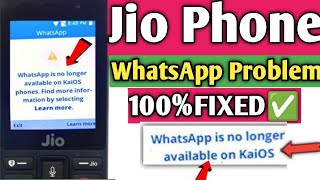 jio phone WhatsApp solution kaio  jio phone WhatsApp new update kaios jio WhatsApp [upl. by Quinby246]