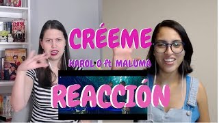 Créeme Karol G ft Maluma  Reacción [upl. by Ecylahs56]