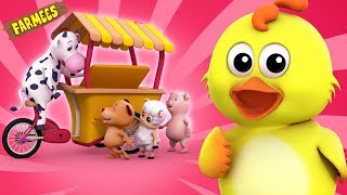 Food Song  Original Song  Nursery Rhymes  Baby Song  3D Rhymes by farmees [upl. by Petras]