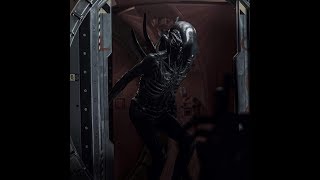 Alien Covenant All Xenomorph Scenes Hunting [upl. by Nashner]