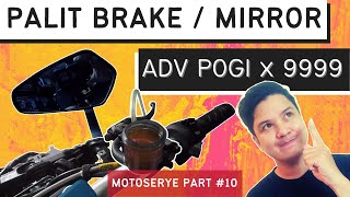 BRAKE MASTER SET  BAR END SIDE MIRROR Installation for Honda ADV  How to guide [upl. by Edyth]