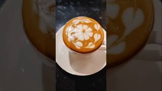 latte coffee art heart coffee art barista coffee 😍😍 [upl. by Asserat]