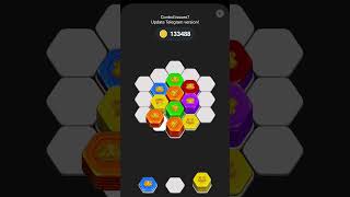 Sort hexagon tiles stacks and get coins [upl. by Tarabar]