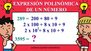 Expresión polinómica de un número explicado paso a paso [upl. by Winson]