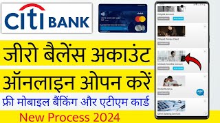 Citibank Savings account zero balance  Citibank Bank Account Opening 2024 [upl. by Mair327]