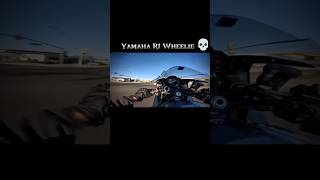 Yamaha R1 crazy wheelie💀 yamahar1m rider motovlogging wheelie bikelife hyperriding viral [upl. by Imac]